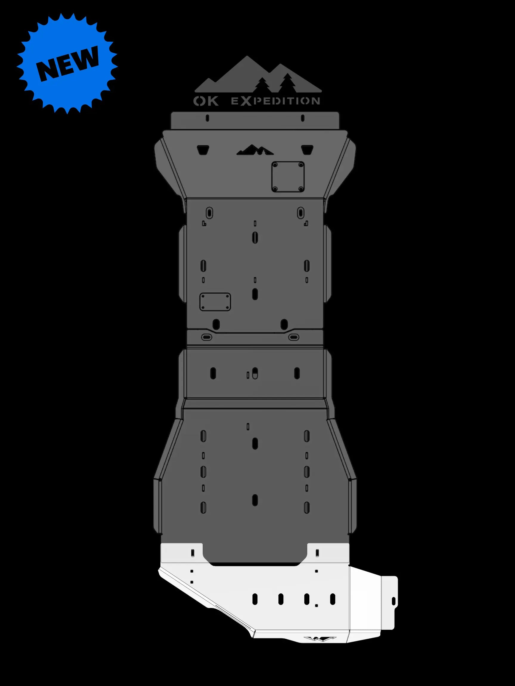'25+ 4RUNNER Transfer Case Skid Plate *Hybrid OK EXPEDITION