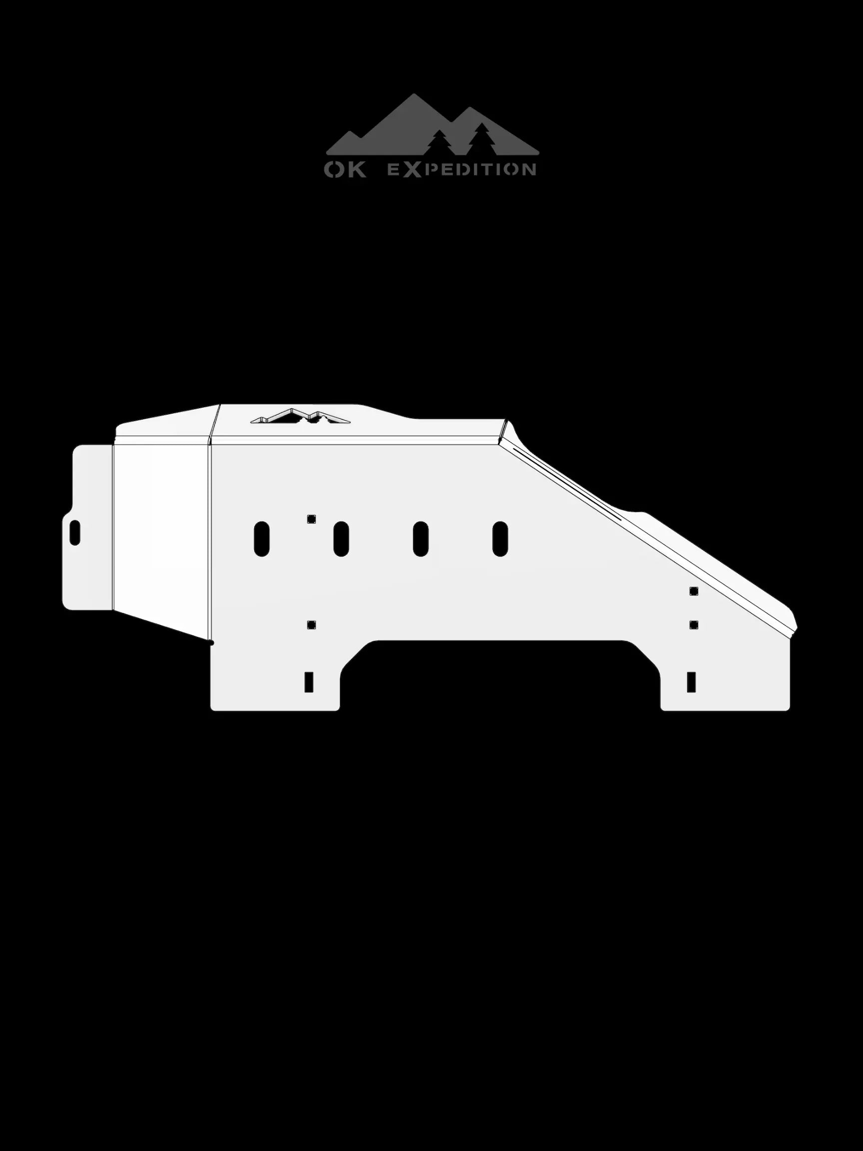 '25+ 4RUNNER Transfer Case Skid Plate *Hybrid OK EXPEDITION